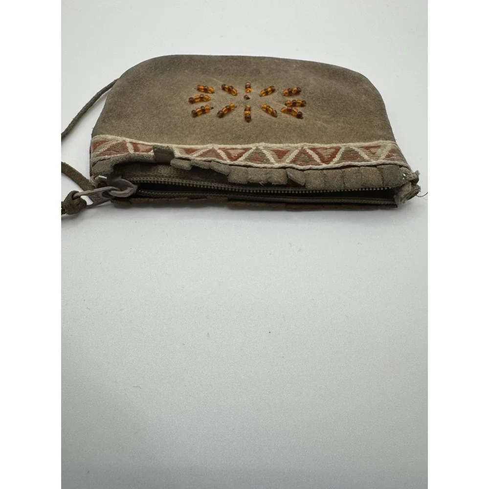 Leather Zipper Coin Purse Lake George NY‎